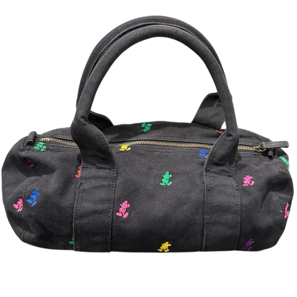Disneyland Resort Duffle Purse Mickey Mouse Embroidered Colorful Multi Color